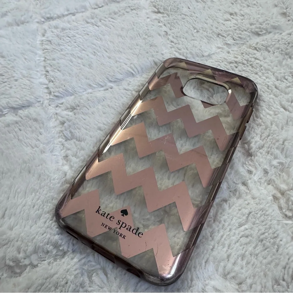 Kate Spade | Chevron Rose gold/Clear | Galaxy S7